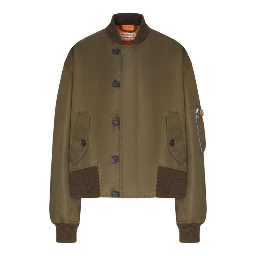 J.W.Anderson Women Oversized Technical Fabric Bomber Jacket